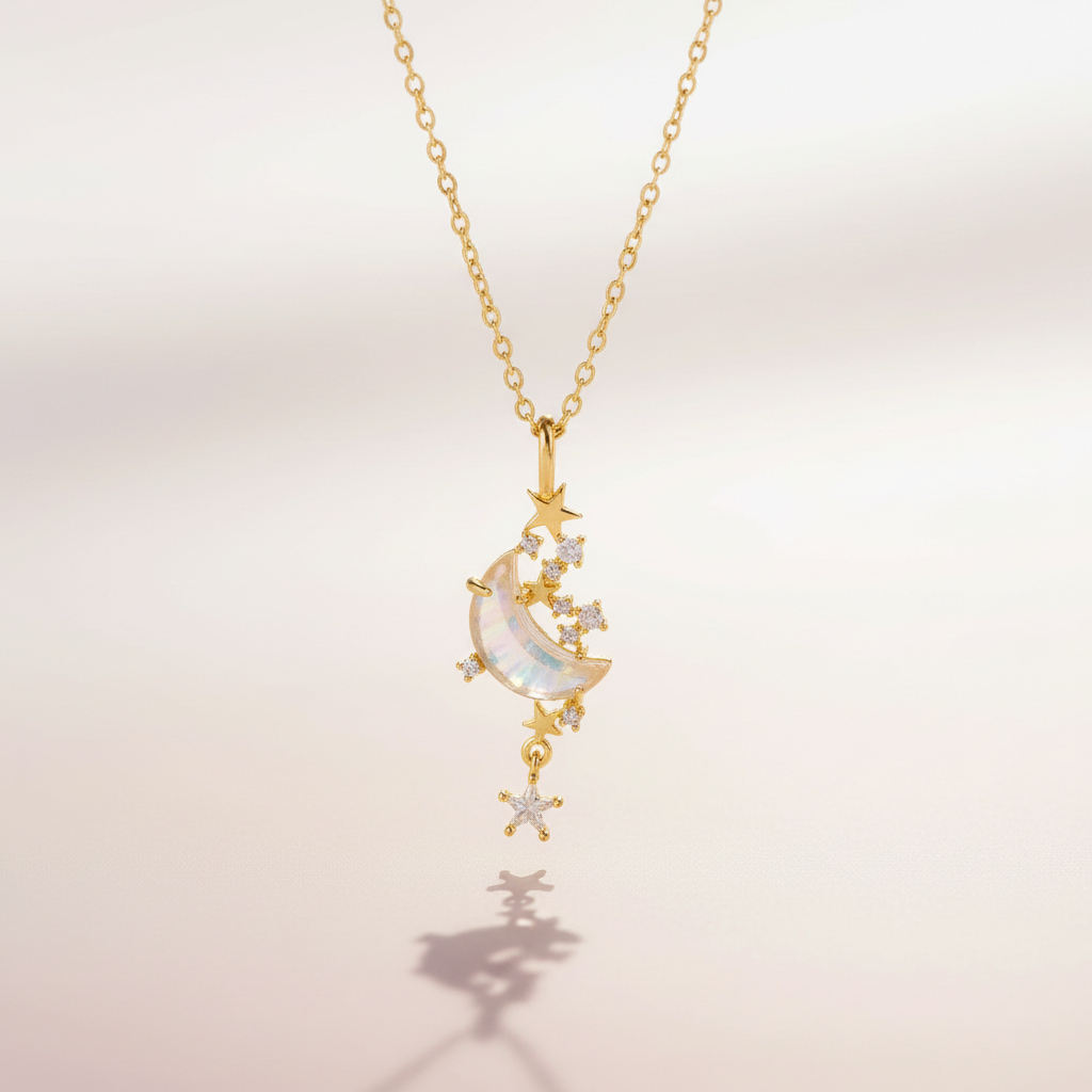 Mond & Sterne Kette