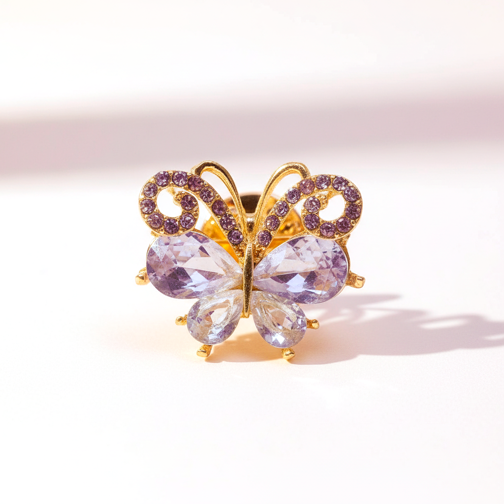 Strass Schmetterling Pin
