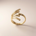 Golden Flow Ring