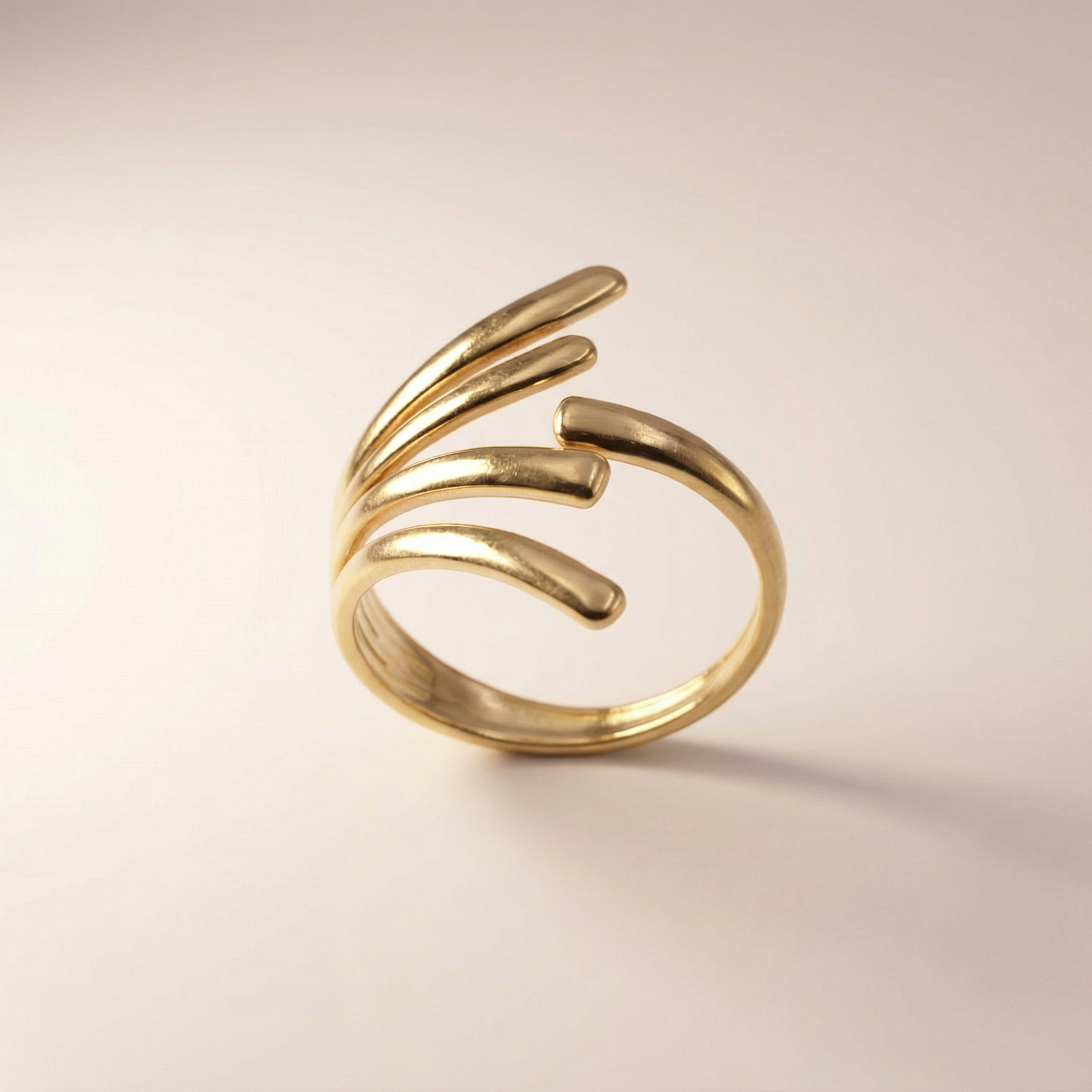 Golden Flow Ring
