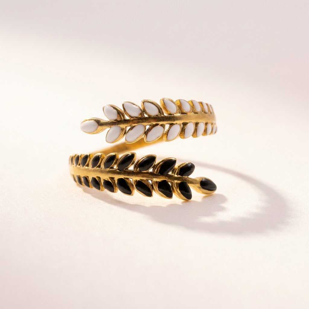 Farnblätter Ring