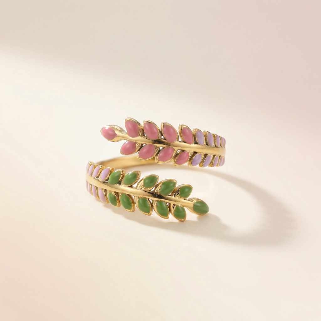 Farnblätter Ring
