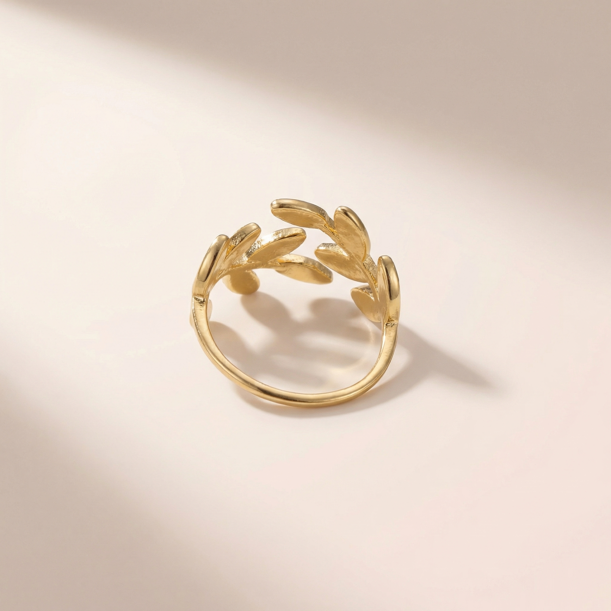 Abalone Blätterzweig Ring