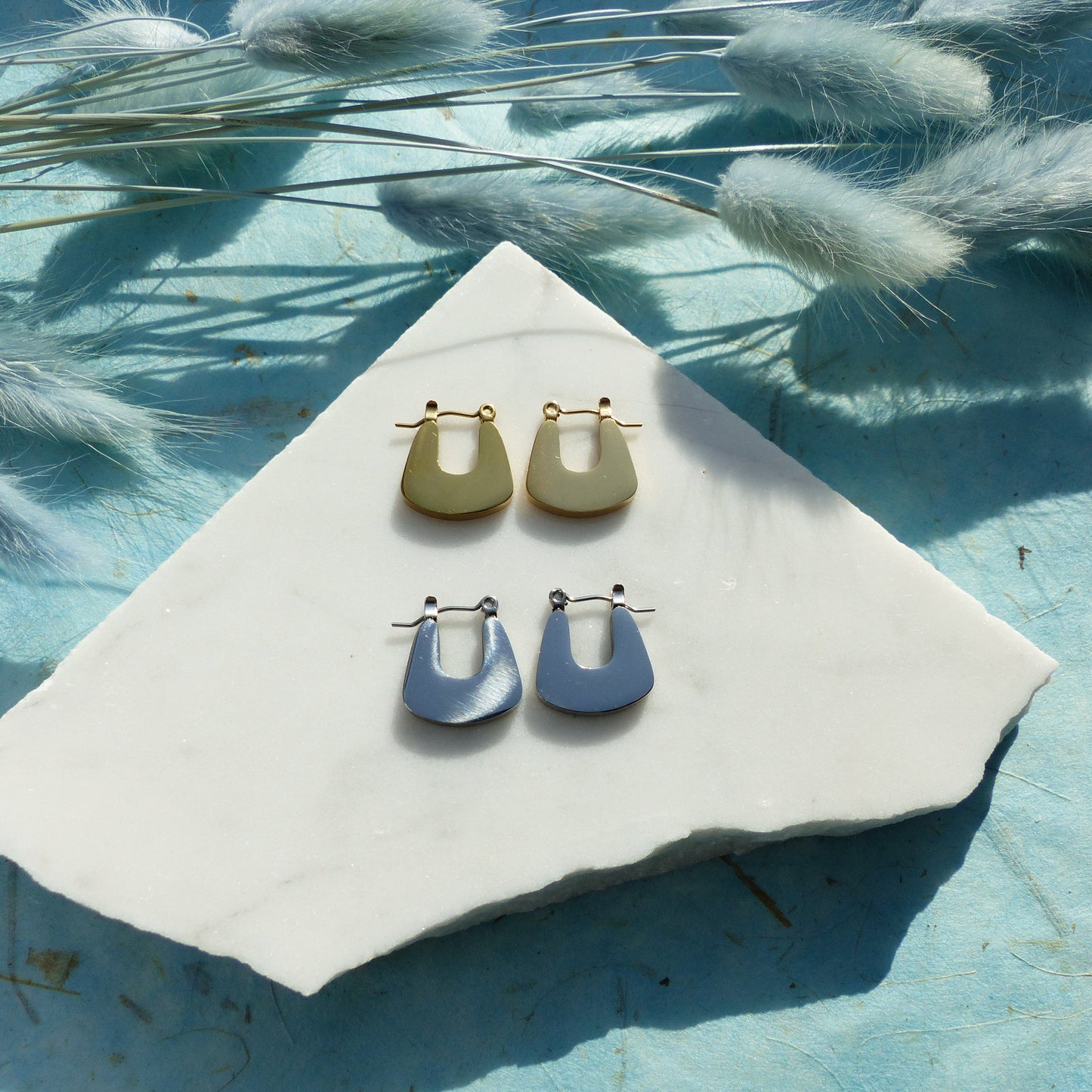 Minimalistischen Bogen-Ohrringe aus Edelstahl