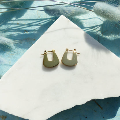 Minimalistischen Bogen-Ohrringe aus Edelstahl