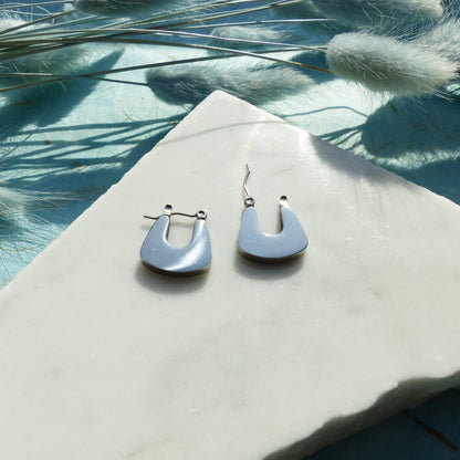 Minimalistischen Bogen-Ohrringe aus Edelstahl