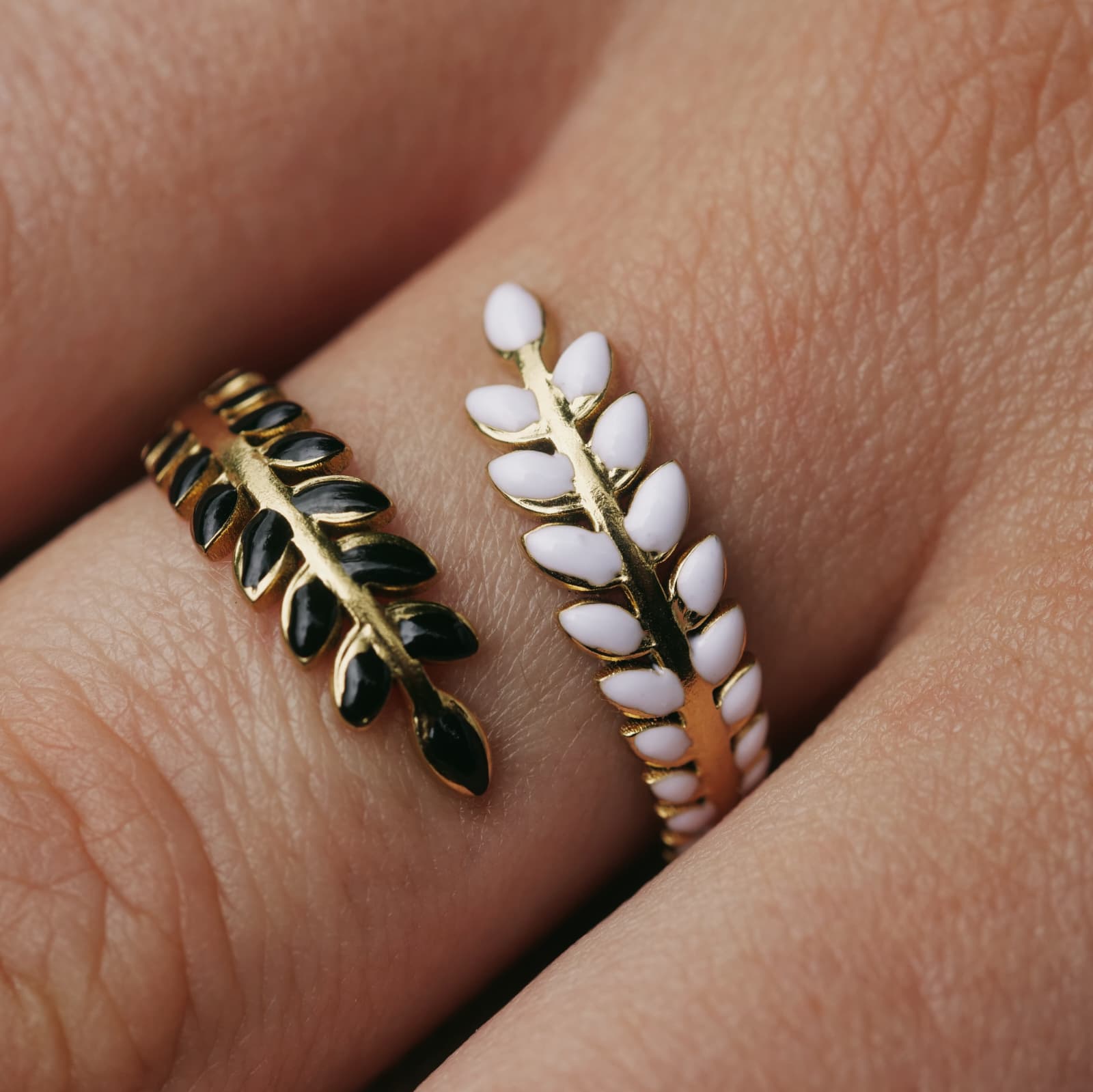 Farnblätter Ring