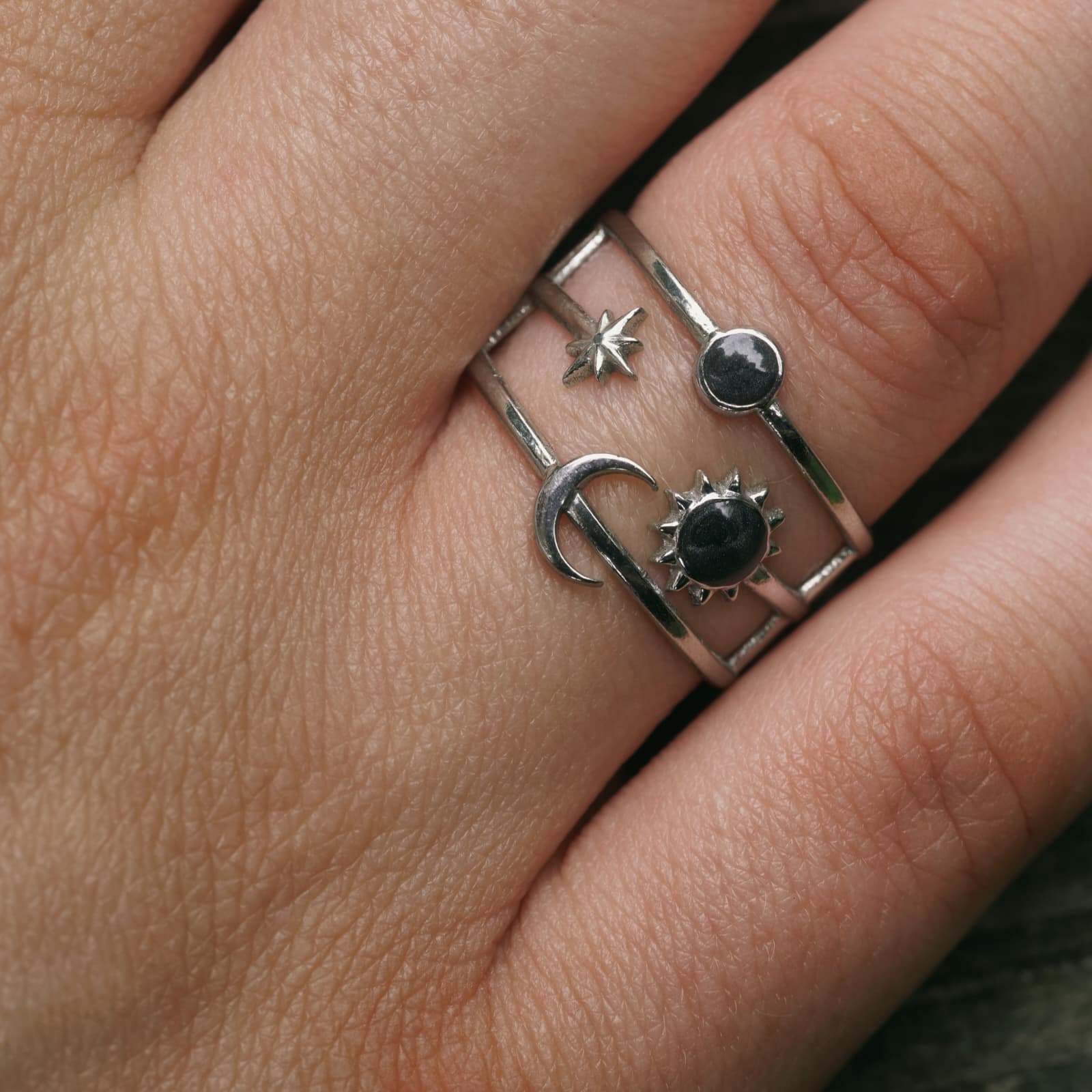 Sonne Mond Sterne Celestial Ring