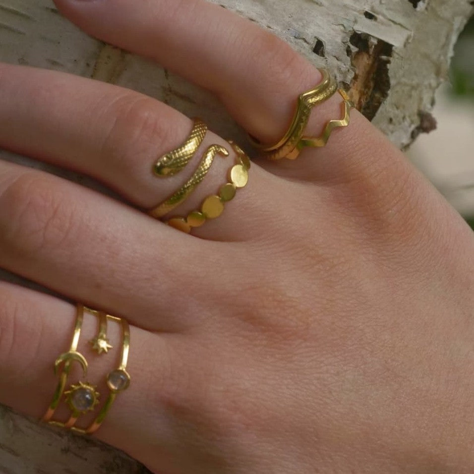 Schmaler Schlangen Ring